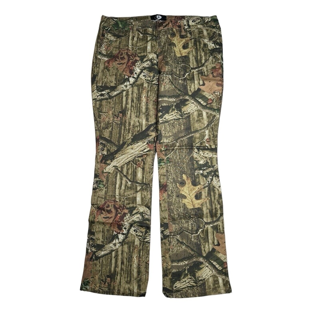 Mossy Oak Break-Up Infinity Womens 5 Pocket‎ Hunting Pants Jean Stretch Sz 14